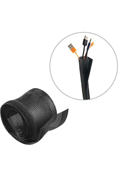 Brateck Flex Wrap VS-85 Περιτύλιγμα Καλωδίων Flex Wrap Μαύρο 1 τεμάχιο
