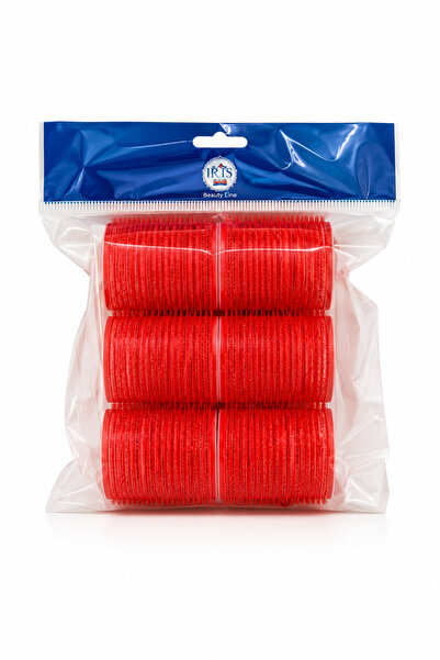 Gloria Profesyonel Cırtlı Bigudi 50 mm (5 cm) 6'lı Set - Yapışkanlı Saç Bigud...