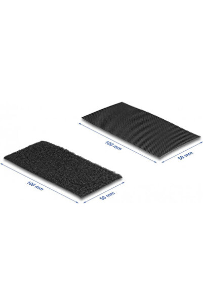 DELOCK Αυτοκόλλητη Ταινία Velcro Μαύρη 50mm 1 τεμάχιο Κωδικός: 19105
