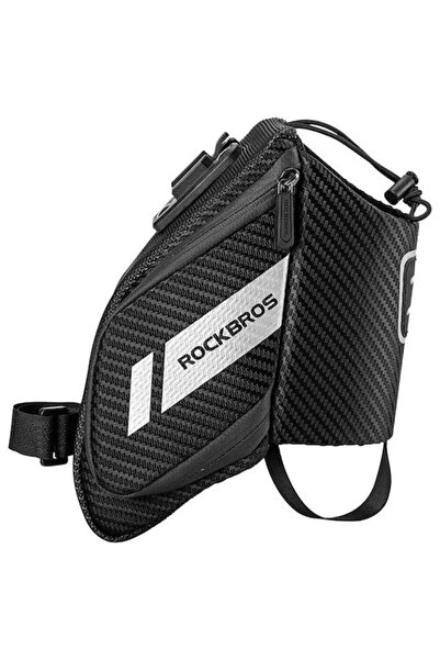 ROCKBROS Διπλή Τσάντα Σέλας Ποδηλάτου 1.5L Μαύρη