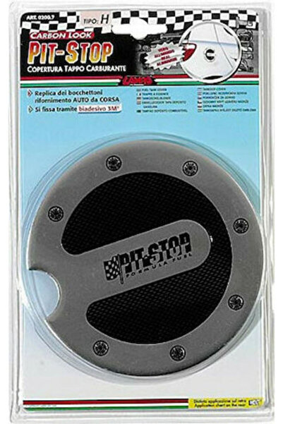 Lampa Stickers Carbon Pit-Stop H for Car Gas Cap 1pcs Code: L0200.7