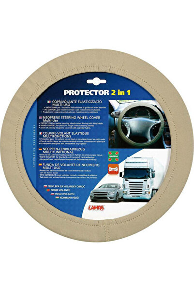 Lampa Car Steering Wheel Cover Protector 2in1 with Diameter 34-45cm Synthetic...