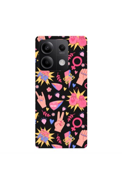 Other Xiaomi Redmi Note 13Pro 5G Grl Pwr 2 Black Colored Silicone TPU Θήκη