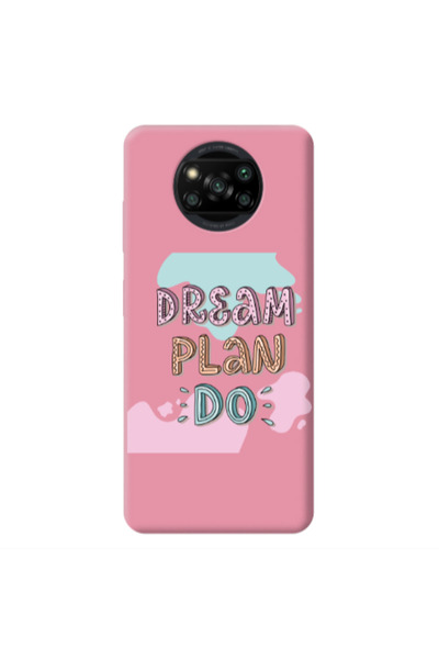 Other Xiaomi Poco X3 /X3 Pro Dream Plan Do Pink Colored Silicone TPU Θήκη