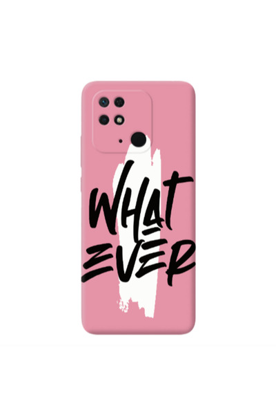 Other Xiaomi Redmi 10C What Ever Pink Colored Silicone TPU Θήκη