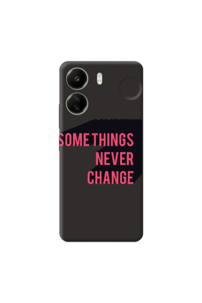 Other Xiaomi Redmi 13C Somethings Never Change Black Colored Silicone TPU Θήκη