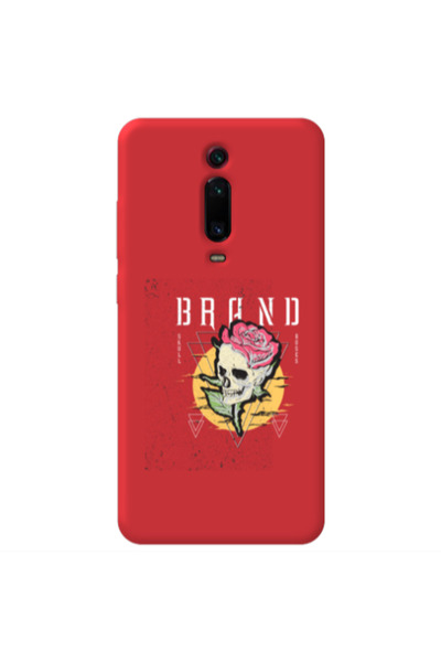 Other Xiaomi Mi 9T Pro Skull Roses Red Colored Silicone TPU Θήκη