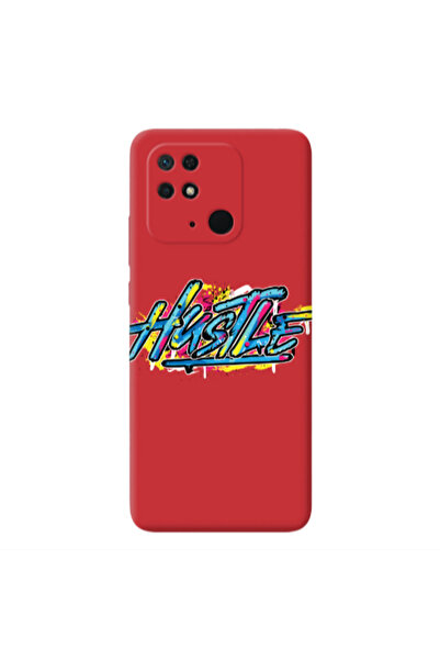 Other Xiaomi Redmi 10C No pain Red Colored Silicone TPU Θήκη