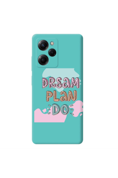 Other Xiaomi Poco X5 Pro Dream Plan Do Turquoise Colored Silicone TPU Θήκη