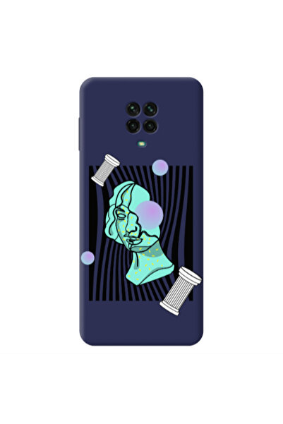 Other Xiaomi Redmi Note 9 Pro Columns Dark blue Colored Silicone TPU Θήκη
