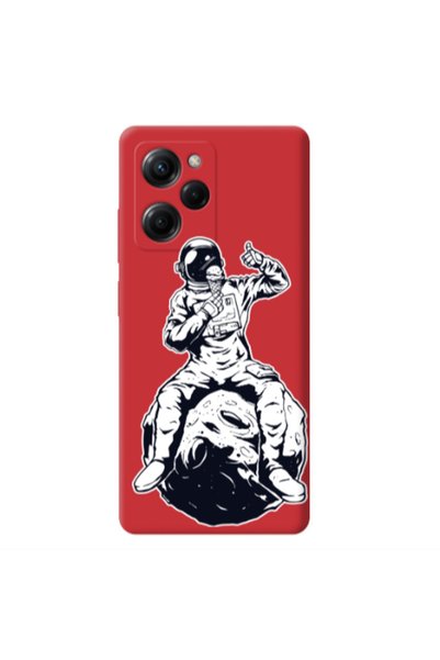 Other Xiaomi Poco X5 Pro ice cream in space Red Colored Silicone TPU Θήκη