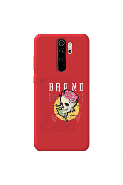 Other Xiaomi Redmi Note 8 Pro Skull Roses Red Colored Silicone TPU Θήκη