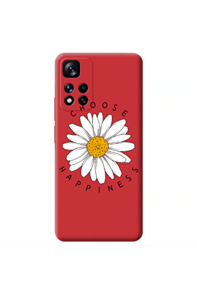 Other Xiaomi Redmi Note 11 Pro 5G Chose Happines Red Colored Silicone TPU Θήκη