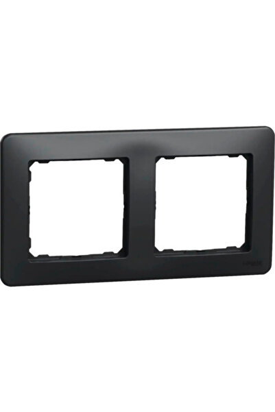 OEM Ramă aparataje Schneider Sedna Design 2 posturi, montaj orizontal, antracit