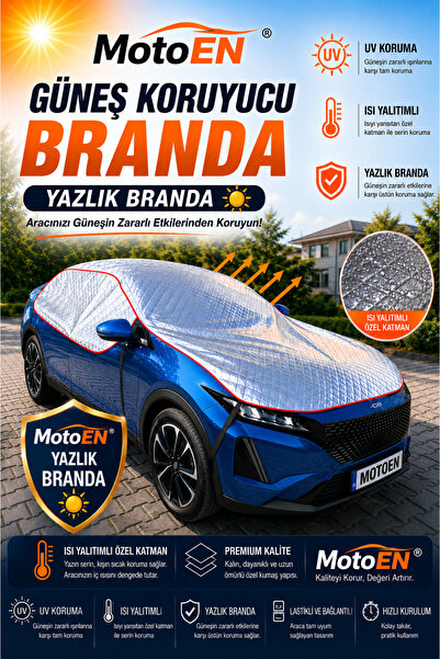 MotoEN Fiat Egea Sedan Uyumlu YAZLIK PRATİK GÜNEŞ KORUYUCU BRANDA