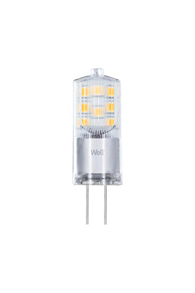 OEM Bec LED Well G4 3W 320 lumeni 12V, formă capsulă, lumină caldă