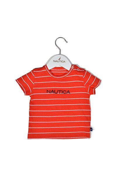 Nautica Μπλουζάκι Τζέρσεϊ Βιολογικό Σχέδιο 16 Κόκκινο Ριγέ 68εκ. 3-6 μηνών