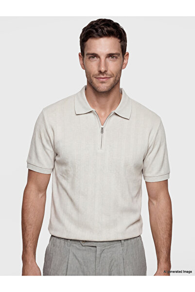 LC Waikiki Vizyon New Season Polo Neck Striped Men's T-Shirt