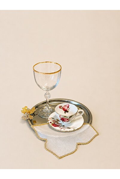 NURHAN HOME COLLECTION 2 Pieces of Ottoman Coffee Side Cocktail Presentation ...