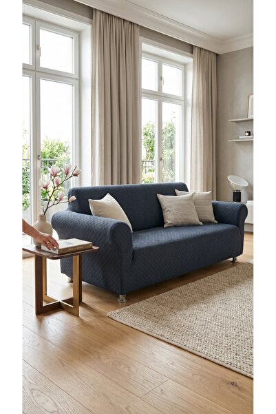 BASHTUGH TİCARET 3 Seater Jacquard Sofa Cover a Quality Sofa Cover Sofa Bed C...