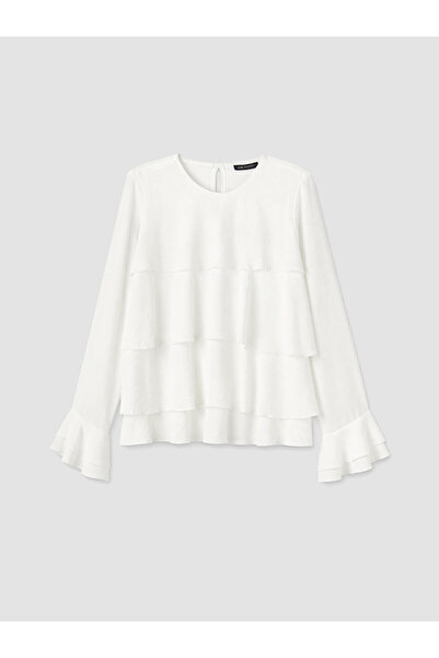 LC Waikiki Peak New Season Crew Neck Layered Blouse