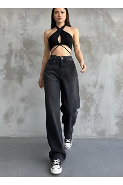 shop Baggy salaş pucket jean Siyah Yıkama jean