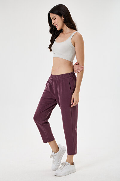 della moor Women's Elastic Waist Carrot/Shalwar Style Lycra Pants