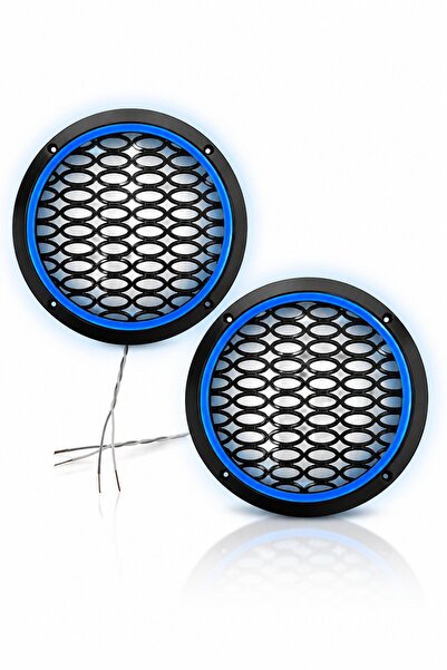 Poke 16 CM MAVİ NEON LEDLİ HOPARLÖR KAPAĞI 1 TAKIM ( 2 ADET )