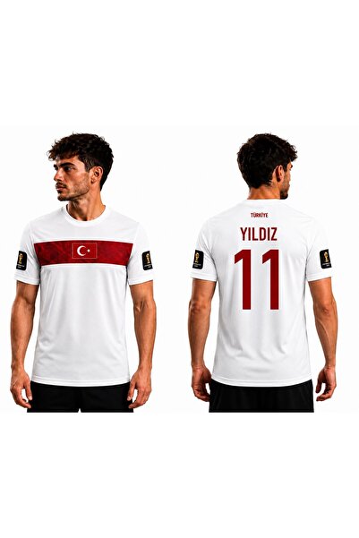 yenteks Türkiye 2026 FIFA WORLD CUB Kenan Yıldız Beyaz Yetişkin Forma