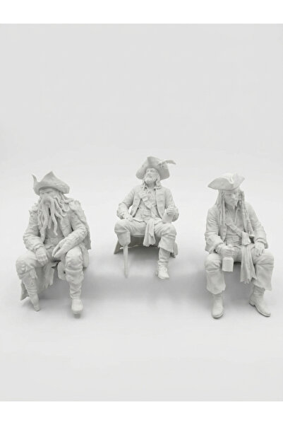 DEMİRHAN3D 🏴‍☠️ Captain Jack Sparrow + Davy Jones + Captain Barbossa 3’lü Fi...