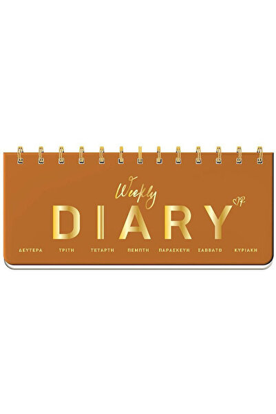 Other CHartini Poli Weekly Agenda Diary René Tabba Spiral 7.5x17.5cm