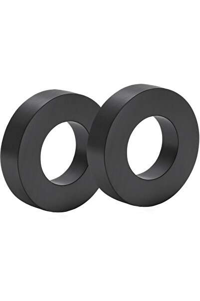 Hdg 4 adet Halka Mıknatıs, 70x32x10 Ferrit Kömür Halka Seramik Mıknatıs Magnet Dekoratif Magnet