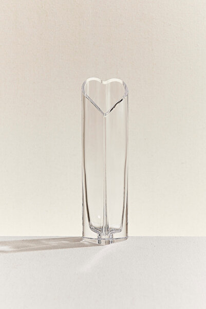 Paşabahçe Heart Vase 27 Cm, Stylish Decorative Vase