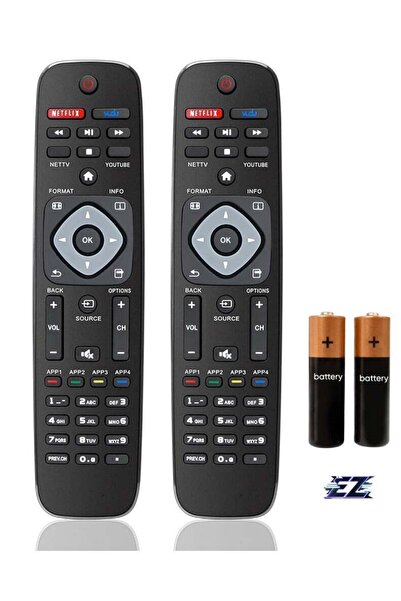 ELTRAZONE 【2 Pack】Replacement Remote Control for Philips TV – Newly Upgraded ...