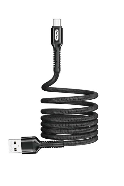 Go-Des USB To C-Type Superfast Charging Data cable Nylon Braided Wire Compati...