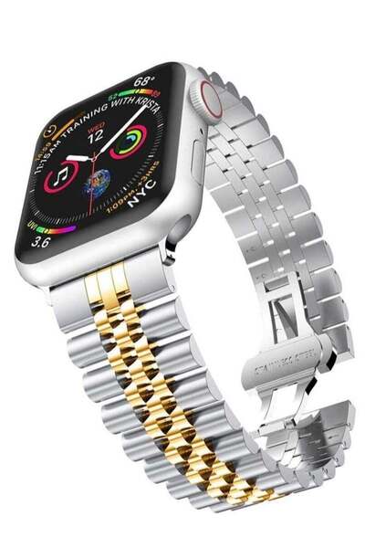 ELTRAZONE Ultra Thin Stainless Steel Metal Wristband Strap for Apple Watch 42...