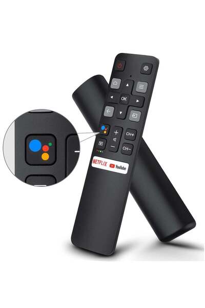 Generic جهاز تحكم عن بعد محسن بالتحكم الصوتي لتلفزيونات TCL التي تعمل بنظام أ...