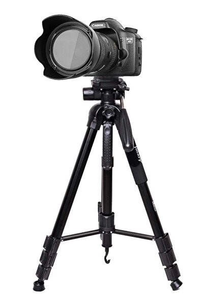 Jmary حامل ثلاثي القوائم احترافي من الألومنيوم KP-2264 لجميع كاميرات DSLR (أسود)