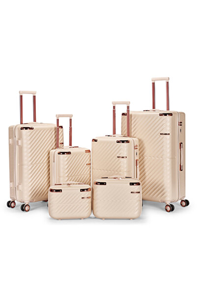 LİMRA Luxury 6 Pieces Set Suitcase Luggage 28-24-20-16-15-12 Inch Strong Mode...