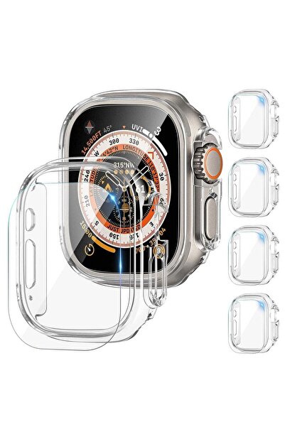 ELTRAZONE [4 Pack] Apple Watch Ultra 49mm Screen Protector & Case, Anti-Fog T...