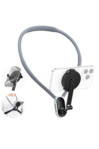 ELTRAZONE Magnetic Neck Phone Holder – Hands-Free Adjustable POV Camera Mount...
