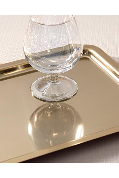 Yıldızan Msa Shop Shiny Metal Presentation Tray Gold 931845