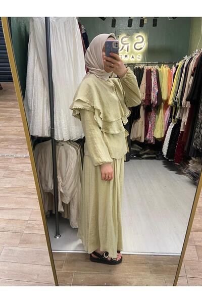 RİMA Collar Detailed Skirt Suit