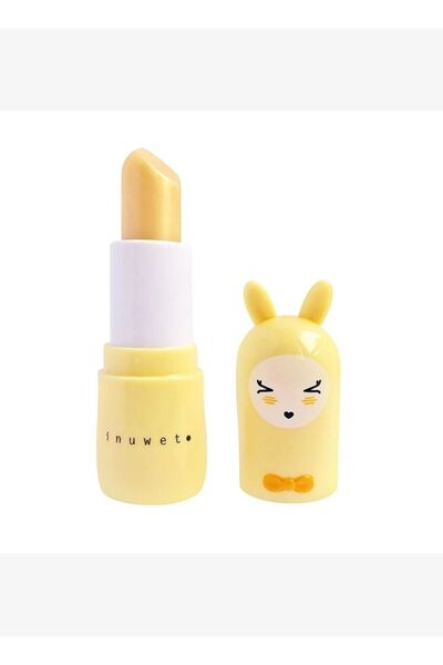 Inuwet Bunny Lip Balm Glitter Gold Pineapple Yellow - Ages 3+
