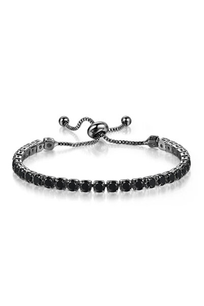 GlaMLo Accessories Brățară tenis reglabilă, cu pietre zirconiu