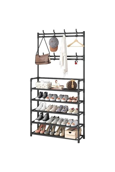 Velaris Suport multifuncțional pentru haine și încălțăminte, 171x80x26.5 cm, ...