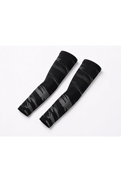 leathermood Δερμάτινο μανίκι καμουφλάζ Unisex Μαύρο Αθλητικό Tactel για Μπάσκ...