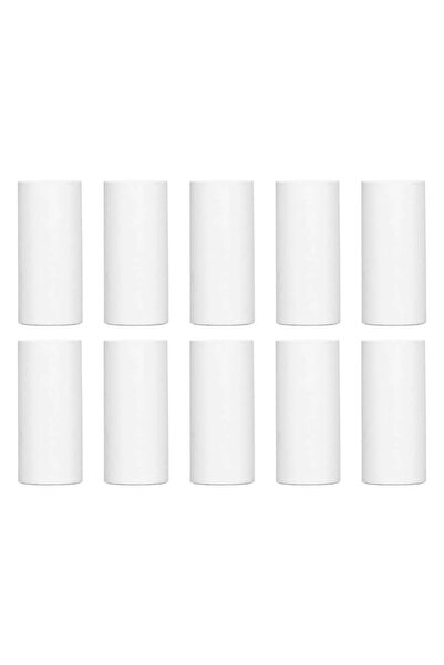 Velaris Set de 10 role de hârtie termică albă, 57x25 mm, pentru imprimante POS