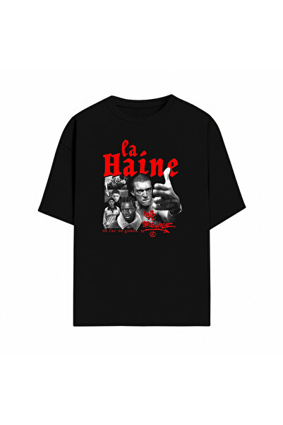 Grafftee Clothing La Haine Tasarımlı Unisex Premium Pamuklu T-shirt | Özel Ta...