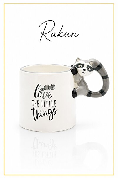 Rosie Rakun Kulp Detailed Ceramic Mug - Mug 400 ml